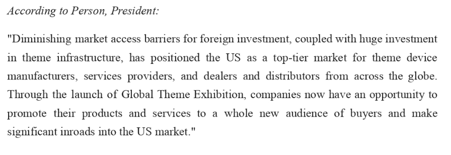 Screenshot of a press release paragraph